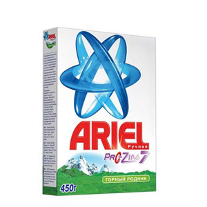 Порошок стир. Ariel Горный родник руч. стирка 450г