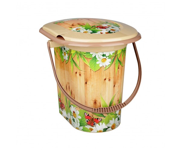 Ведро туалет 17л Летний день