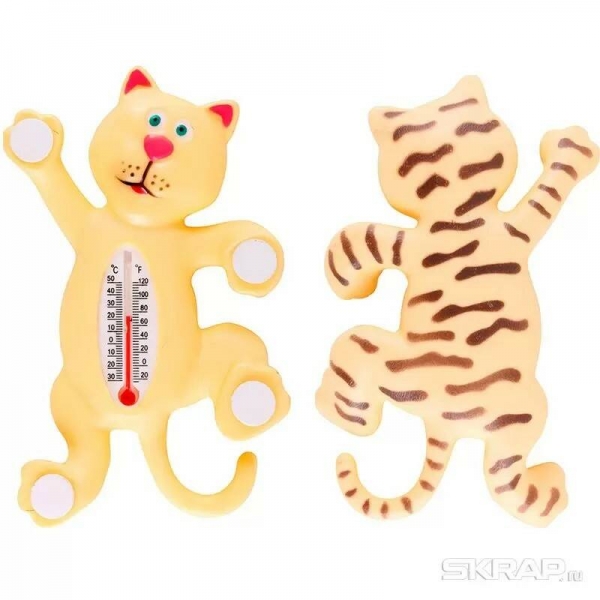 Термометр уличный КОТ на липучках