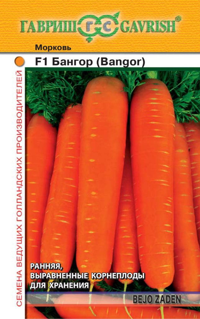 Морковь Бангор F1, Голландия, 150шт