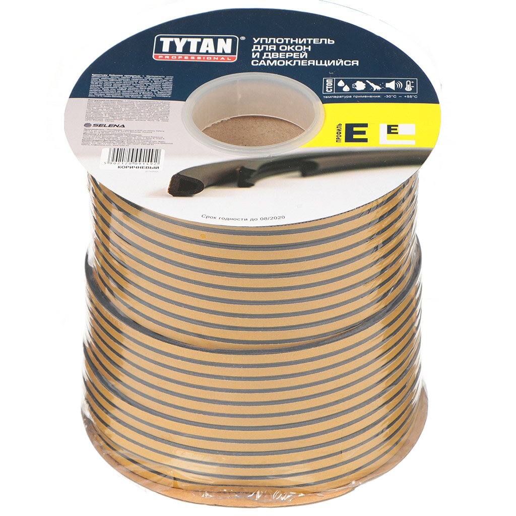 Уплотнитель резин. "Tytan" 9*4мм (ДВОЙНОЙ)