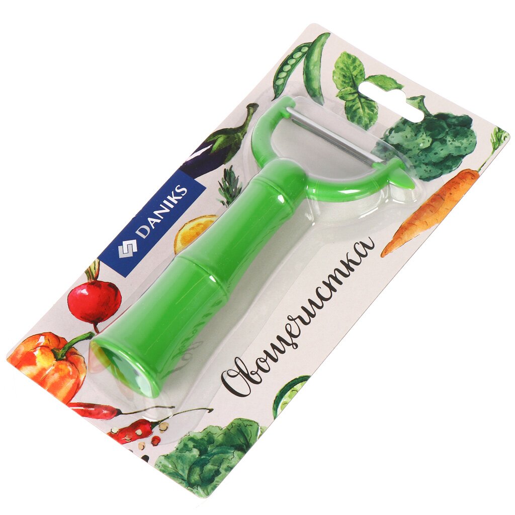 Овощечистка рукоятка пластик, Daniks
