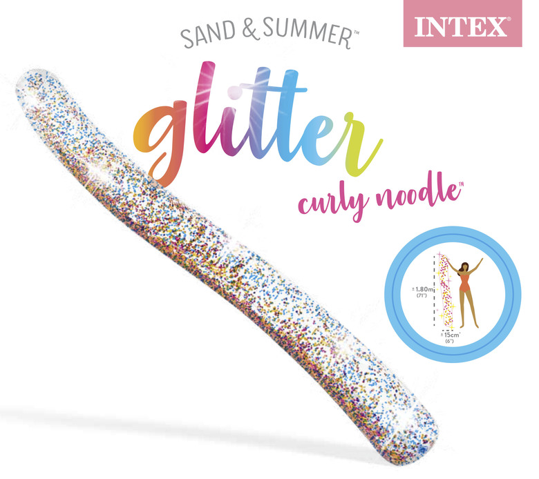 Надувная аквалапша "Волшебный блеск" 180*23*15см