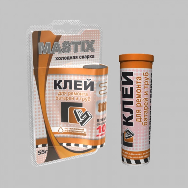 Клей "Холодная сварка" (для батарей и труб) 55г