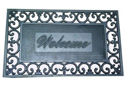 Коврик напольный резиновый 45*75см, "Welcome"