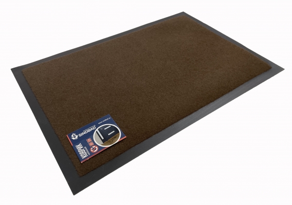 Коврик напольный 60*90см на резин.основе, коричневый